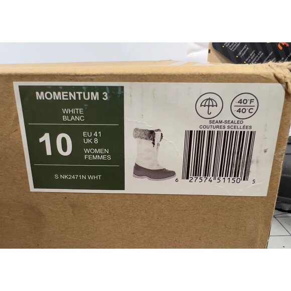 Kamik Women's Momentum 3 Waterproof Winter Boot White Size 10 New~~~ - Picture 7 of 8